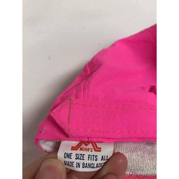 HWC Distribution Corp Vintage Neon Pink Cord Adjustable Hat - Picture 8 of 8